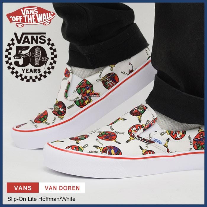 バンズ VANS スニーカー メンズ スリッポン ライト Hoffman/White 50周年記念(VN-0A2Z63LUF Slip-On Lite 50th Anniversary VAN DOREN)｜icefield｜02