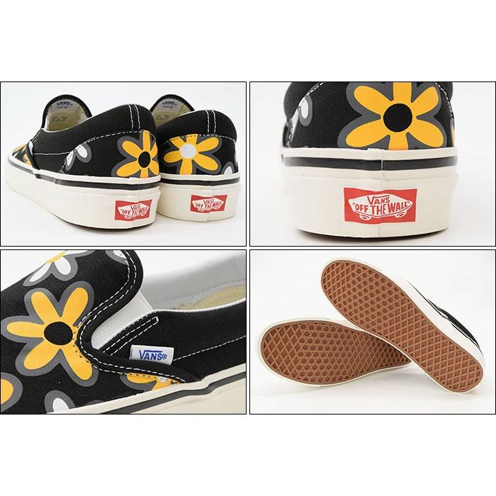 バンズ VANS スニーカー メンズ 男性用 クラシック スリッポン 98 DX OG Black/Flower Power アナハイム ファクトリー(VN-0A3JEXU7X Slip-On)｜icefield｜03