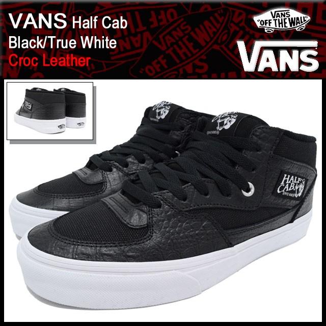 VANS バンズ スニーカー メンズ 男性用 ハーフキャブ ブラック VANS バンズ スニーカー メンズ 男性用 ハーフキャブ ブラック