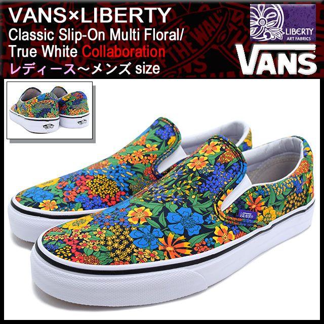 vans multi floral true white