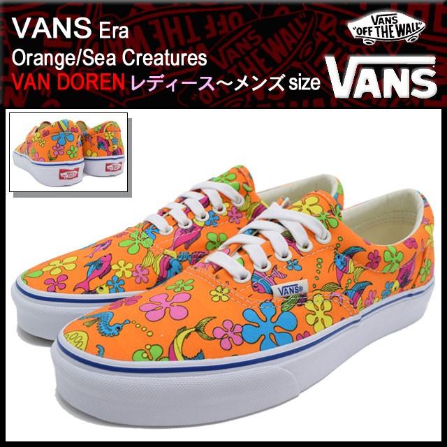 希少VANS ERA 40周年記念 VAN DOREN US10 美品 VANS（ヴァンズ） バンズ スニーカー エラ Orange/Sea Creatures バン