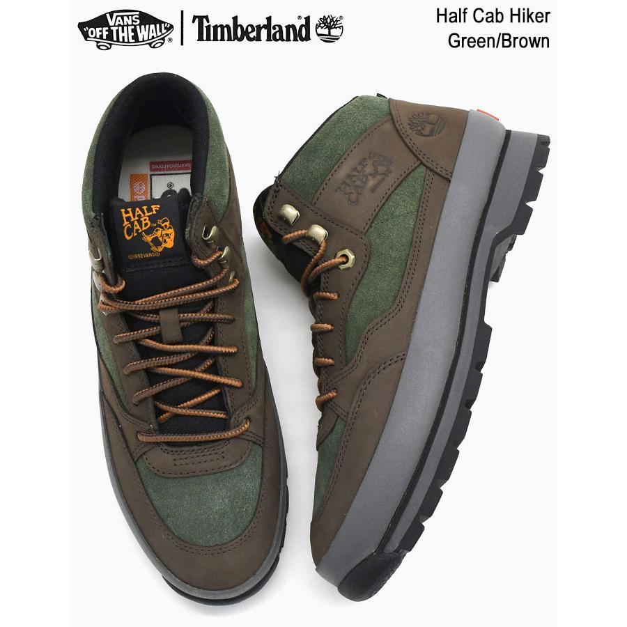 バンズ ブーツ VANS メンズ 男性用 ティンバーランド ハーフキャブ ハイカー Green/Brown ( VN000CBN20A VANS×Timberland Half Cab Hiker )_1