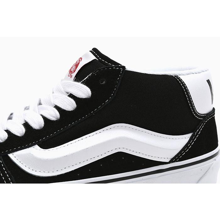 バンズ スニーカー VANS メンズ 男性用 ニューミッド Black/True White ( VN000CQ96BT Knu Mid ミッドカット ブラック 黒 SNEAKER MENS・靴 シューズ SHOES )｜icefield｜07