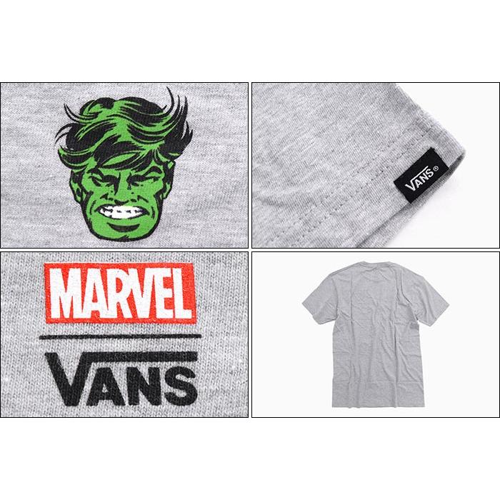 バンズ Tシャツ 半袖 VANS メンズ マーベル ハルク ヘッド コラボ(vans×MARVEL Hulk Head S/S Tee Wネーム カットソー 男性用 VN0A3HUSATH)｜icefield｜03