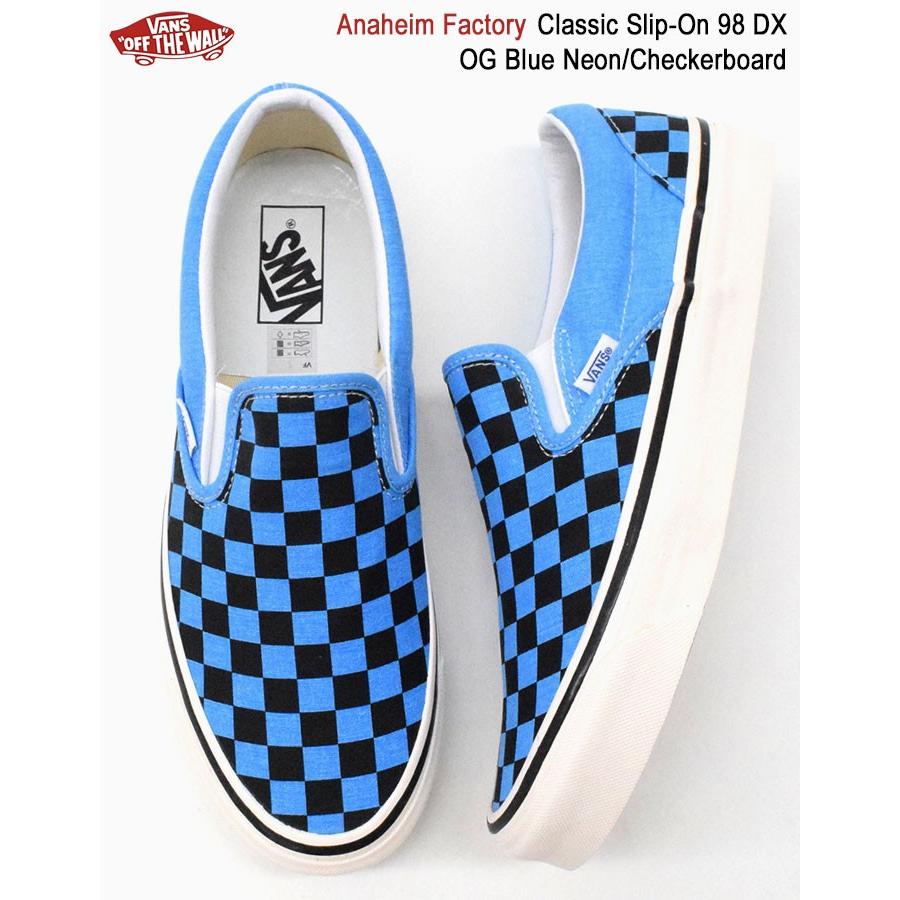 新品vans アナハイム ファクトリー checker スリッポン VANS】 ヴァンズ UA CLASSIC SLIP-ON 98 DX クラシック