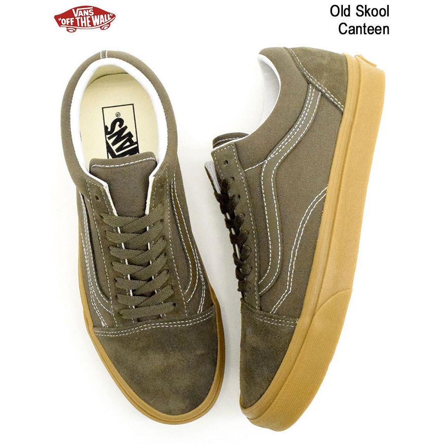 バンズ スニーカー Vans メンズ 男性用 オールドスクール Canteen ガム Vn0a4u3b2nw Old Skool Gum ローカット オリーブ 靴 シューズ Ice Field 通販 Paypayモール