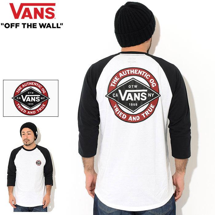 VANS（ヴァンズ） バンズ ラグラン 七分袖 メンズ ドロップ V 