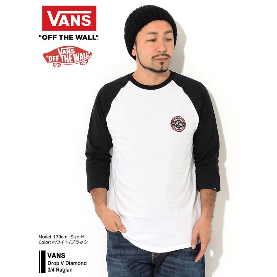 VANS（ヴァンズ） バンズ ラグラン 七分袖 メンズ ドロップ V 