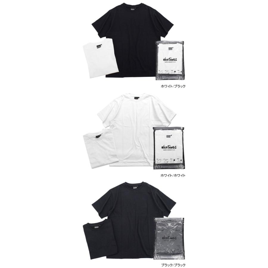 WILD THINGS（ワイルドシングス） Tシャツ 半袖 メンズ ツー パック