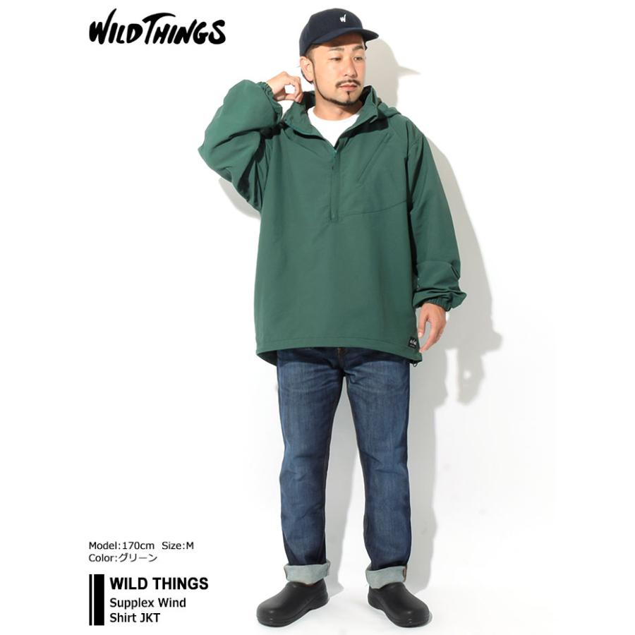 ワイルドシングス ジャケット WILD THINGS メンズ サプレックス ウインド シャツ ( Supplex Wind Shirt JKT  ビッグシルエット WT22124AD )