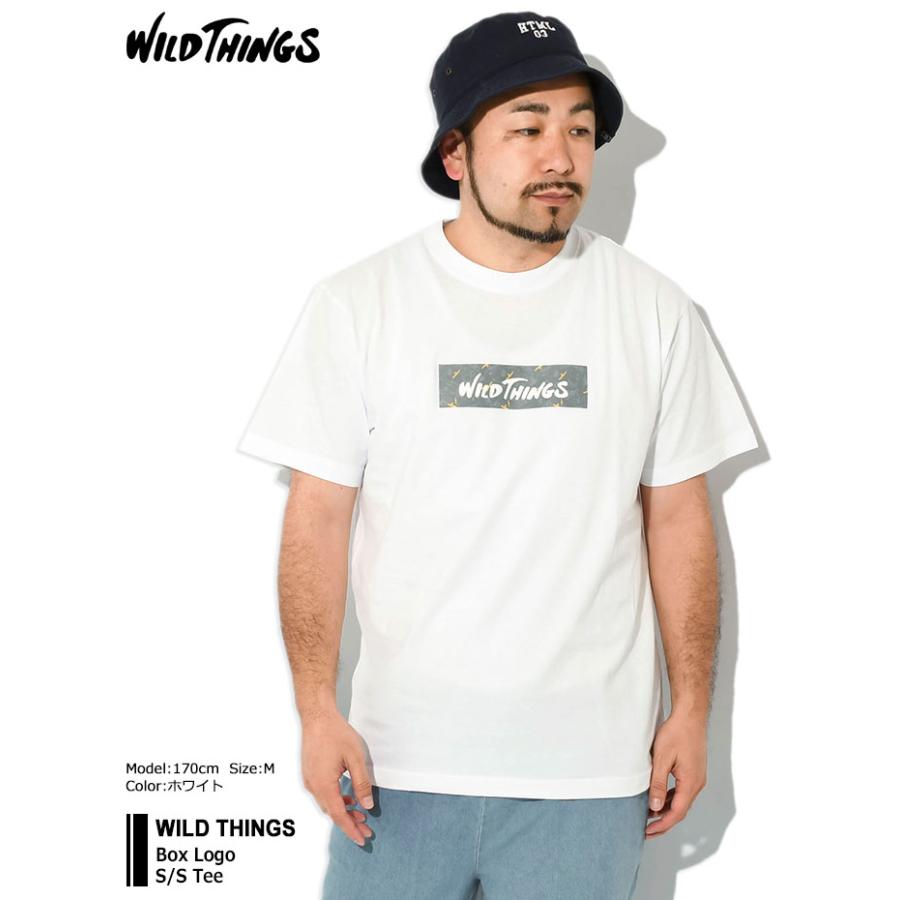 ワイルドシングス Tシャツ 半袖 WILD THINGS メンズ ボックス ロゴ ( Box Logo S/S Tee カットソー トップス 男性用 WT24062K )[M便 1/1]｜icefield｜04