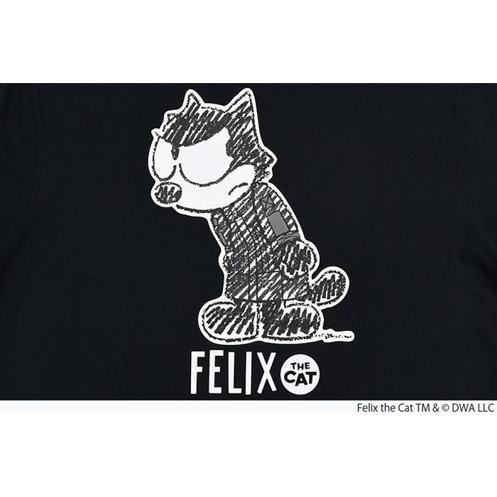 フィリックス ザ キャット アイアンピギーバンク ワイルドマン石井氏ピンスト入り WILD THINGS（ワイルドシングス） Tシャツ 半袖 メンズ フィリックス