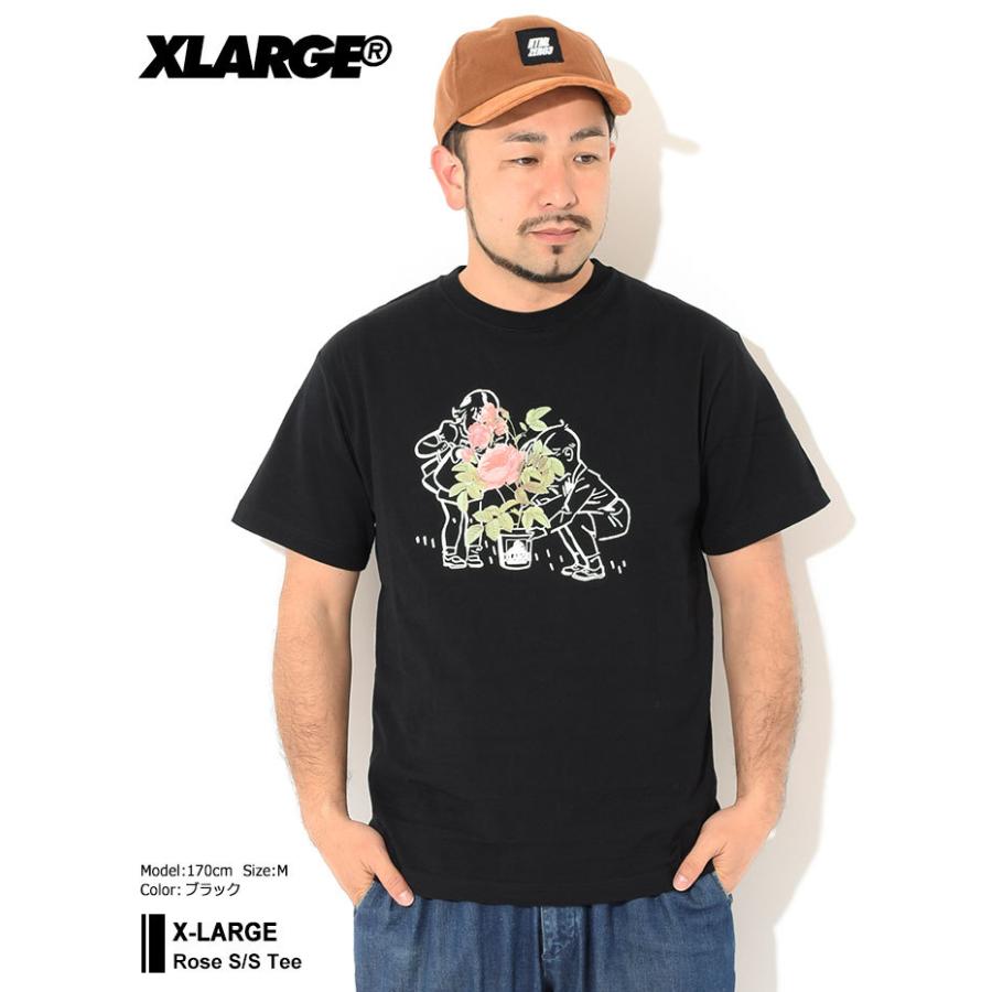 XLARGE（エクストラ ラージ） Tシャツ 半袖 X-LARGE メンズ ローズ ( x