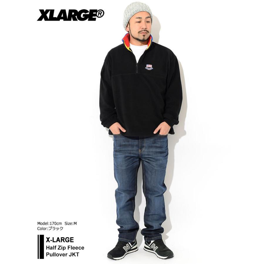 エクストララージ ジャケット X-LARGE メンズ ハーフ ジップ フリース プルオーバー(Half Zip Fleece Pullover JKT  アノラック 101214013002)