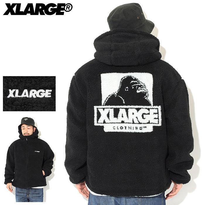 エクストララージ ジャケット X-LARGE メンズ ボア フリース ジップ アップ(Boa Fleece Zip Up JKT フリースジャケット JACKET 101214021012)｜icefield