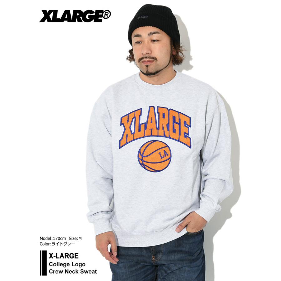 エクストララージ トレーナー X-LARGE メンズ カレッジ ロゴ クルーネック スウェット(College Logo Crew Neck  Sweat トップス 101223012003)