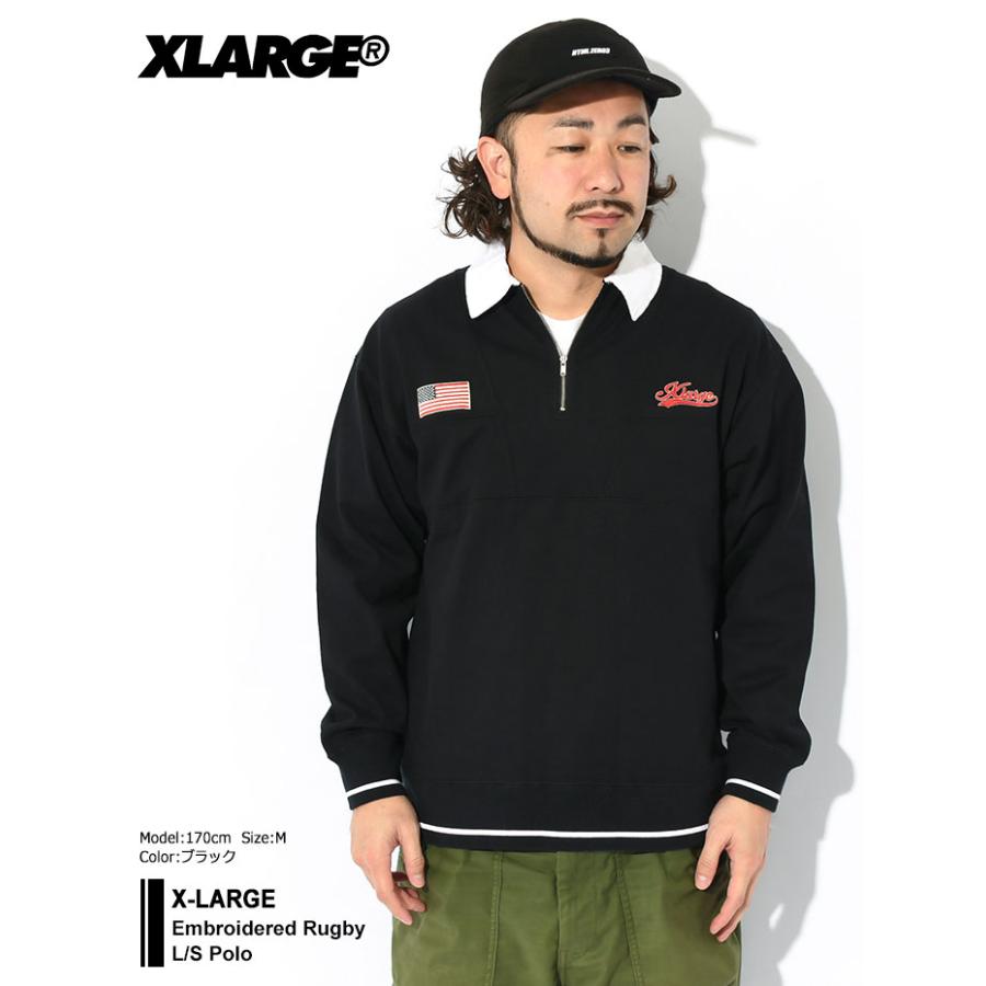 エクストララージ ポロシャツ 長袖 X-LARGE メンズ エンブロイダード 