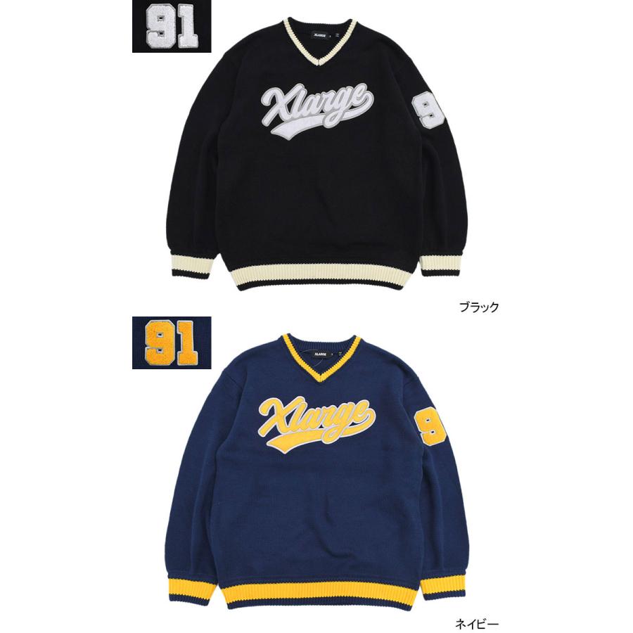 XLARGE（エクストラ ラージ） セーター X-LARGE メンズ ライン Vネック 