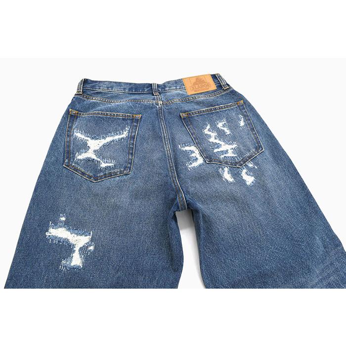 XLARGE エクストララージ ●クラッシュデニムパンツ ジーンズ 22SS CRASH DENIM PANTS 101223031012 サイズW32 2022SS メンズ インディゴ XLARGE（エクストラ ラージ） パンツ X-LARGE メンズ クラッシュ