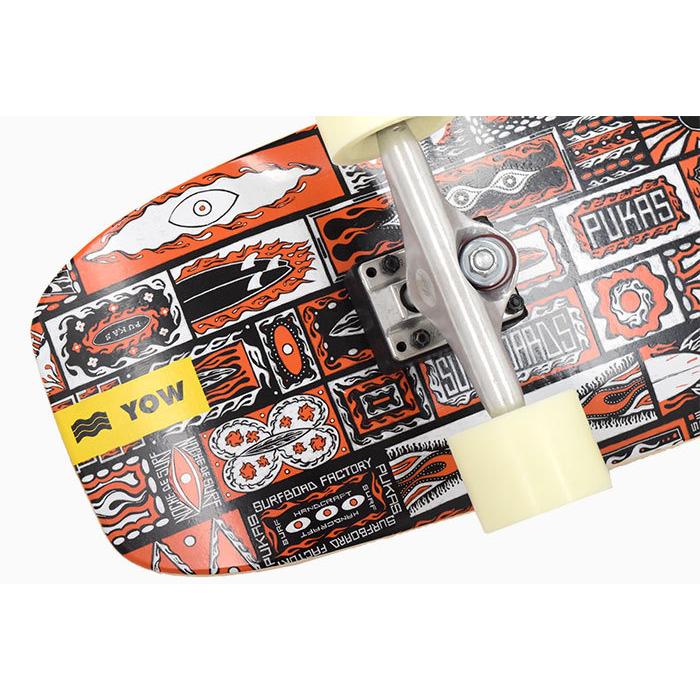 【新品未使用】 YOW ヤウ サーフスケート コンプリート PUKAS DARK ヤウ サーフスケート プーカス ダーク YOW SURF SKATE PUKAS