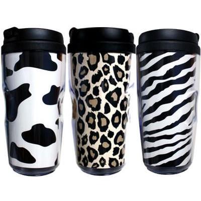 タンブラー 人気 動物柄3点セット（牛柄、ヒョウ柄、ゼブラ柄） 320ml 