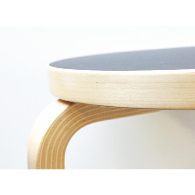artek スツール 60 3本脚 ブラックリノリウム 黒 Stool60 家具 artek スツール 60 3本脚 ブラックリノリウム 黒 Stool60 家具