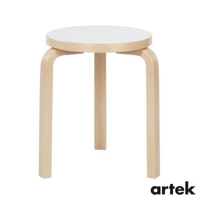 artek スツール 60 3本脚 ホワイトラミネート 白 Stool60 家具 