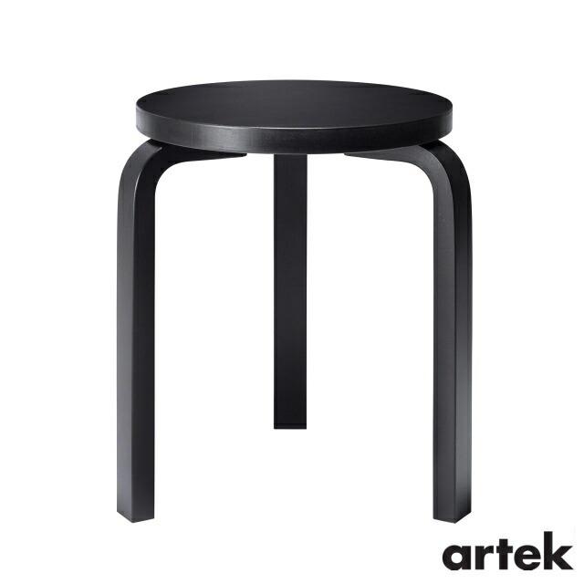 artek アルテック　stool60 スツール60 3本足　ブラック artek（アルテック） スツール 60 3本脚 オールブラック 黒 Stool60