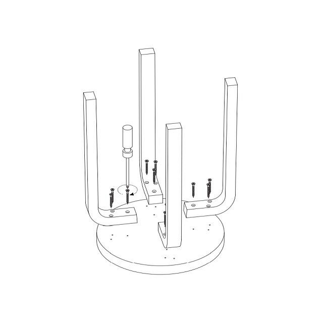 artek（アルテック） スツール E60 4本脚 レッド 赤 Stool 家具