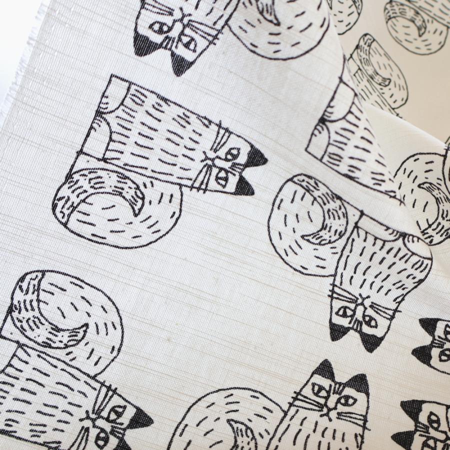 ボラス ボロス 生地 チャーリー ブラック 140cm巾 10cm単位 布