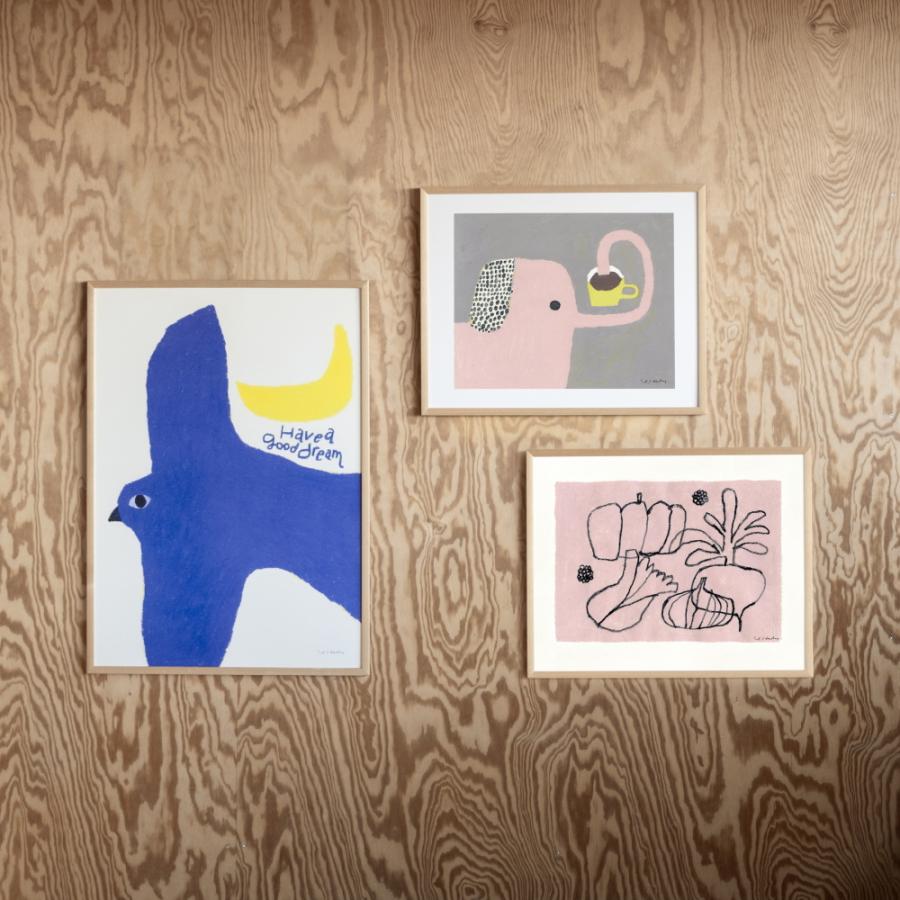 アート ポスター ファインリトルデイ HAVE A GOOD DREAM 50x70 子供部屋 かわいい 青 鳥 インテリア Fine Little Day おしゃれ 北欧_2