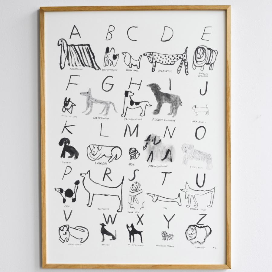 アート ポスター ファインリトルデイ ABC DOGS POSTER 犬 50x70