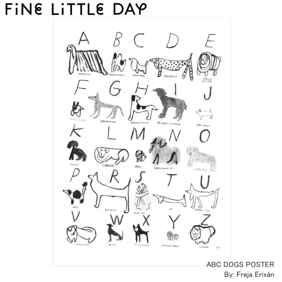 アート ポスター ファインリトルデイ ABC DOGS POSTER 犬 50x70