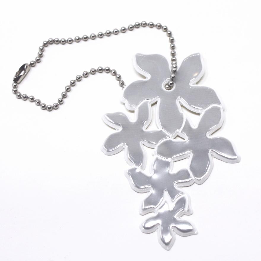 グリミス リフレクター キーホルダー ライラック ホワイト チェーン