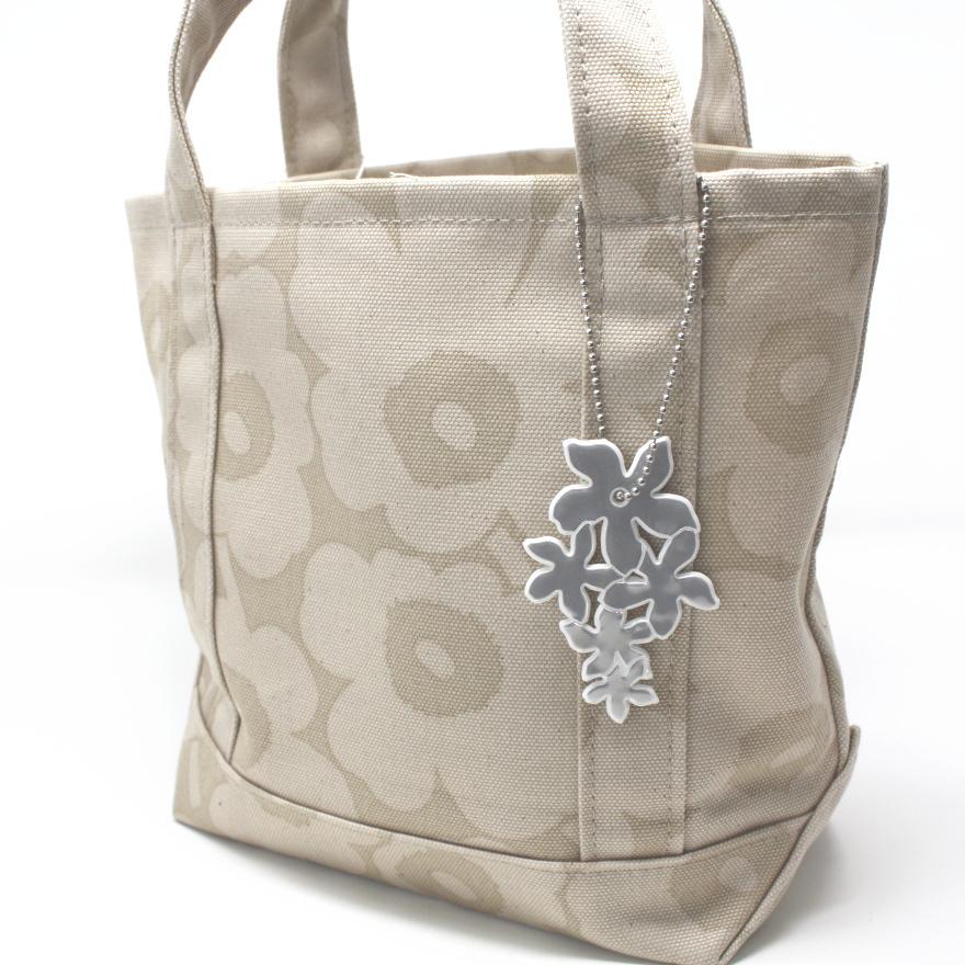 グリミス リフレクター キーホルダー ライラック ホワイト チェーン