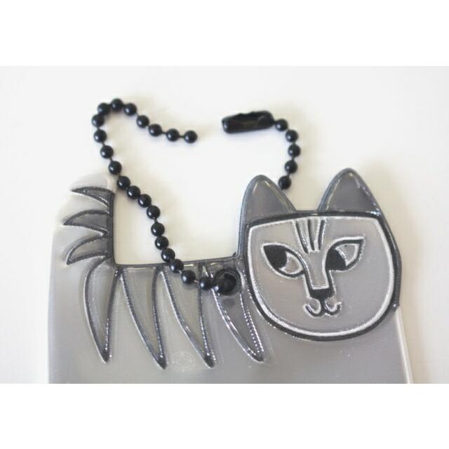 グリミス リフレクター キーホルダー リサラーソン フェリックス 猫 黒 北欧 交通安全 夜間 反射 チャーム 通勤 通学 散歩 ランニング 交通安全 夜間 | Lisa Larson | 05