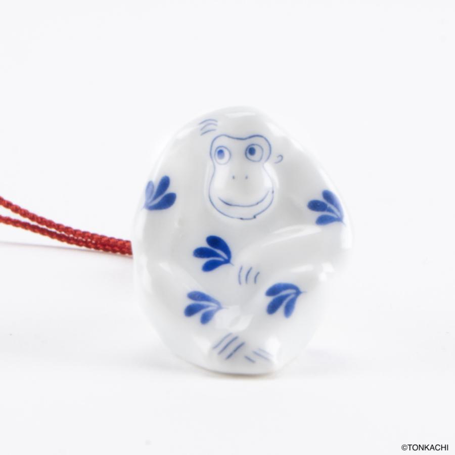 Lisa Larson（リサラーソン） 干支 根付 おもうさる キーホルダー 干支