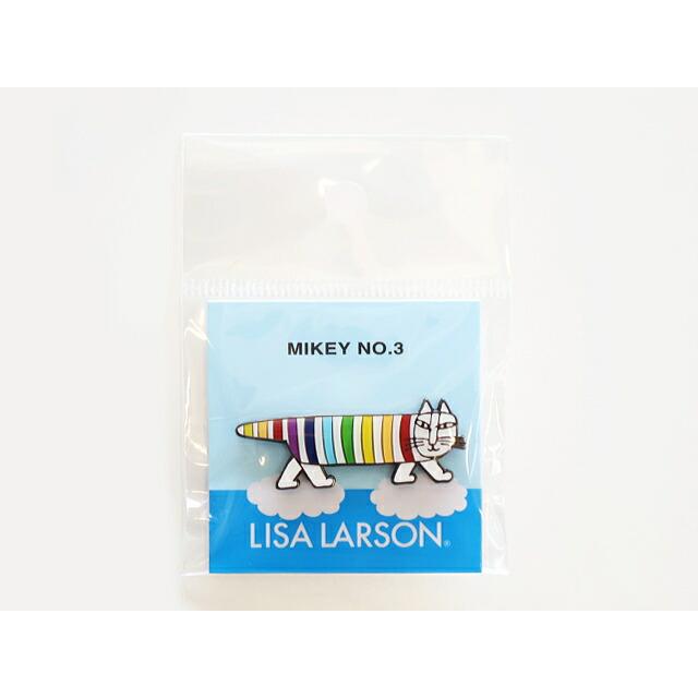 Lisa Larson（リサラーソン） デザイン ピンズ 虹のマイキー