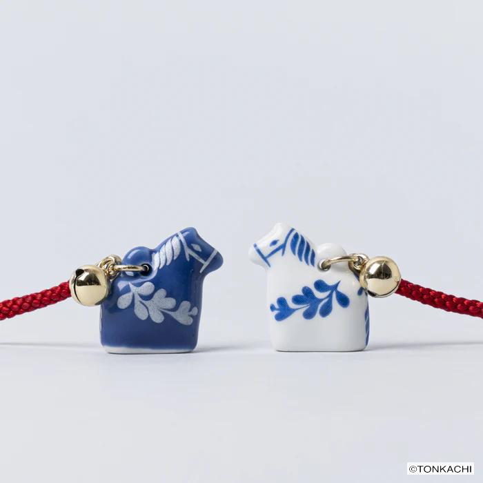 Lisa Larson（リサラーソン） 干支 根付 ココロシズカの午 青