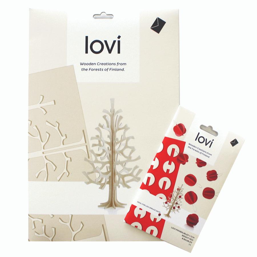 Lovi ロヴィ クリスマスツリー ナチュラル ボウル ボール レッド