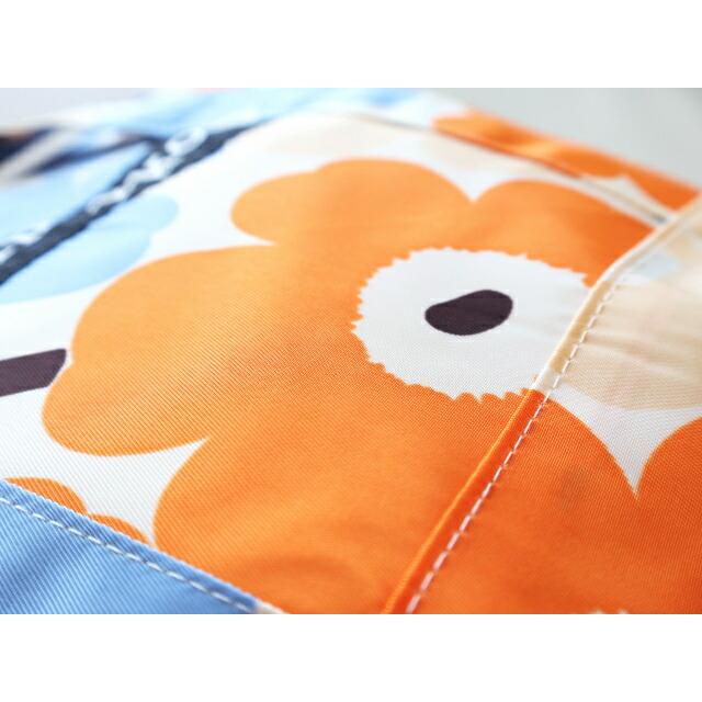 マリメッコ ミニウニッコ Kampsu コスメティックバッグ オレンジ ブルー ポーチ 化粧ポーチ 軽量 内ポケット 北欧 ギフト おしゃれ | marimekko | 04