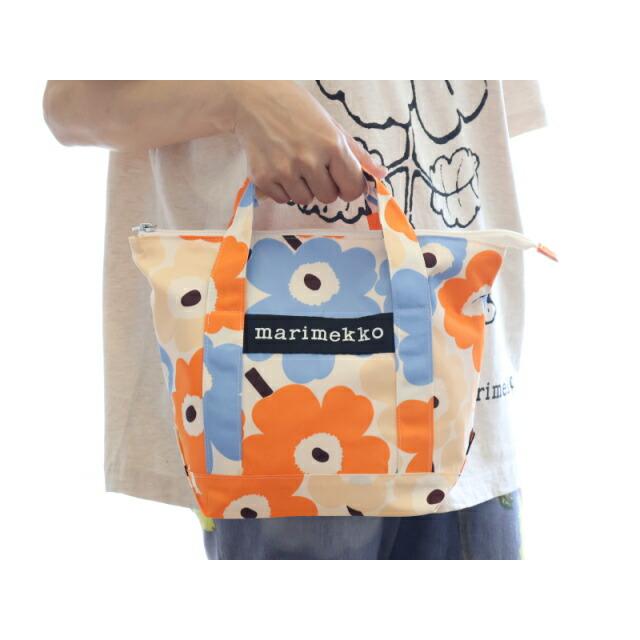 マリメッコ ミニウニッコ Kampsu コスメティックバッグ オレンジ ブルー ポーチ 化粧ポーチ 軽量 内ポケット 北欧 ギフト おしゃれ | marimekko | 06