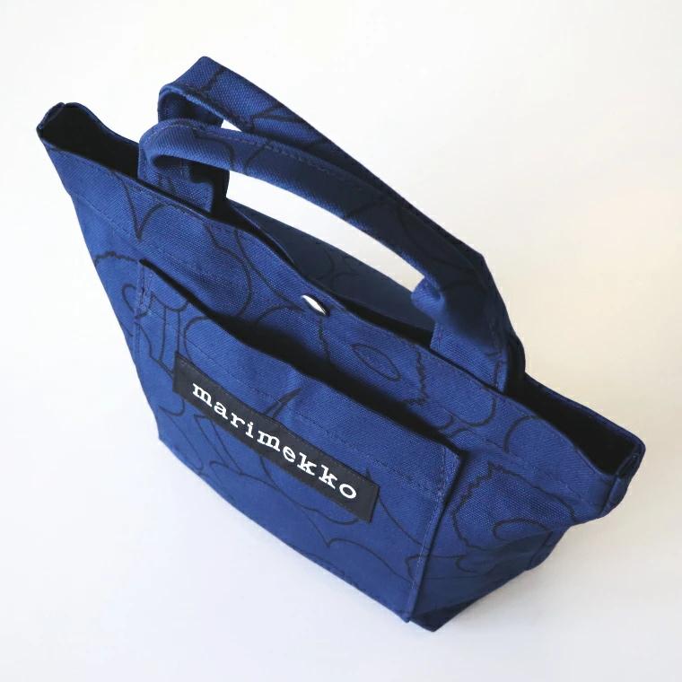 マリメッコ トートバッグ ピィイルト ウニッコ ブルー 紺 marimekko Lunchbag Piirto Unikko 北欧 ギフト おしゃれ | marimekko | 06
