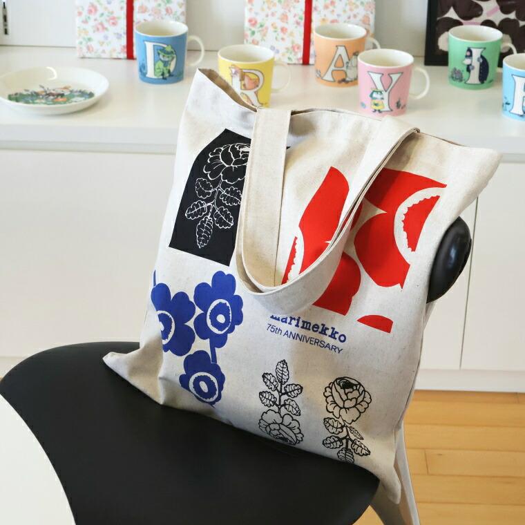 マリメッコ トートバッグ 75th anniversary kioski Je Vankka No.835 日本限定 75周年記念 ウニッコ ヴィヒキルース marimekko | marimekko | 05
