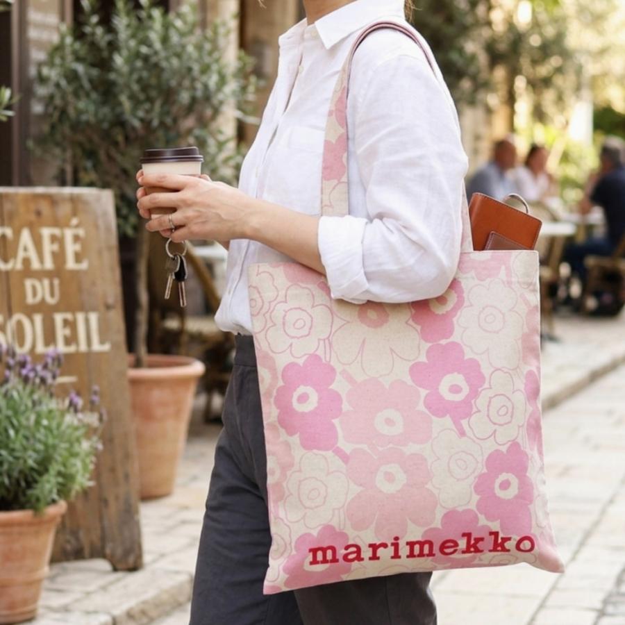 Marimekko Unikko トートバッグ ピンク marimekko（マリメッコ） トートバッグ Vankka Piirto Unikko トート