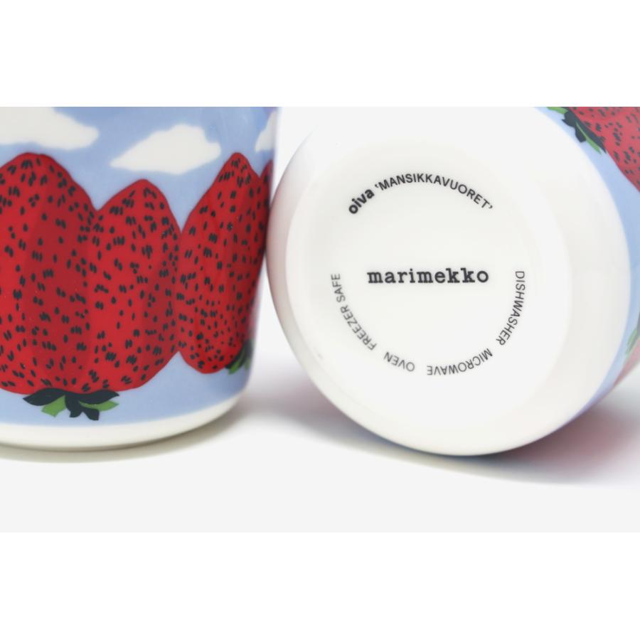 セール40%オフ マリメッコ ラテマグ いちご マンシッカヴォレット 2ヶ ペア MANSIKKAVUORET 200ml コーヒー marimekko｜icenter｜02