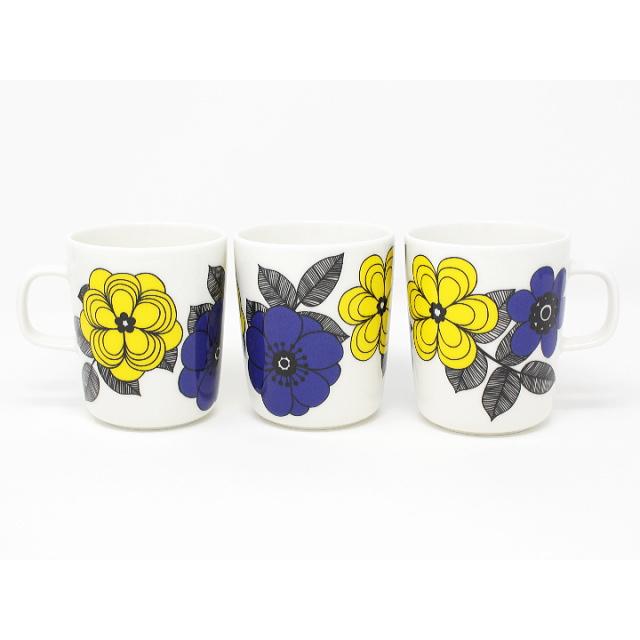 marimekko マリメッコ ケスティト マグカップ イエロー ブルー marimekko マリメッコ ケスティト マグカップ イエロー ブルー