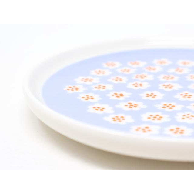 marimekko マリメッコ 丸皿小 13.5cm プケッティ ライトブルー marimekko マリメッコ 丸皿小 13.5cm プケッティ ライトブルー