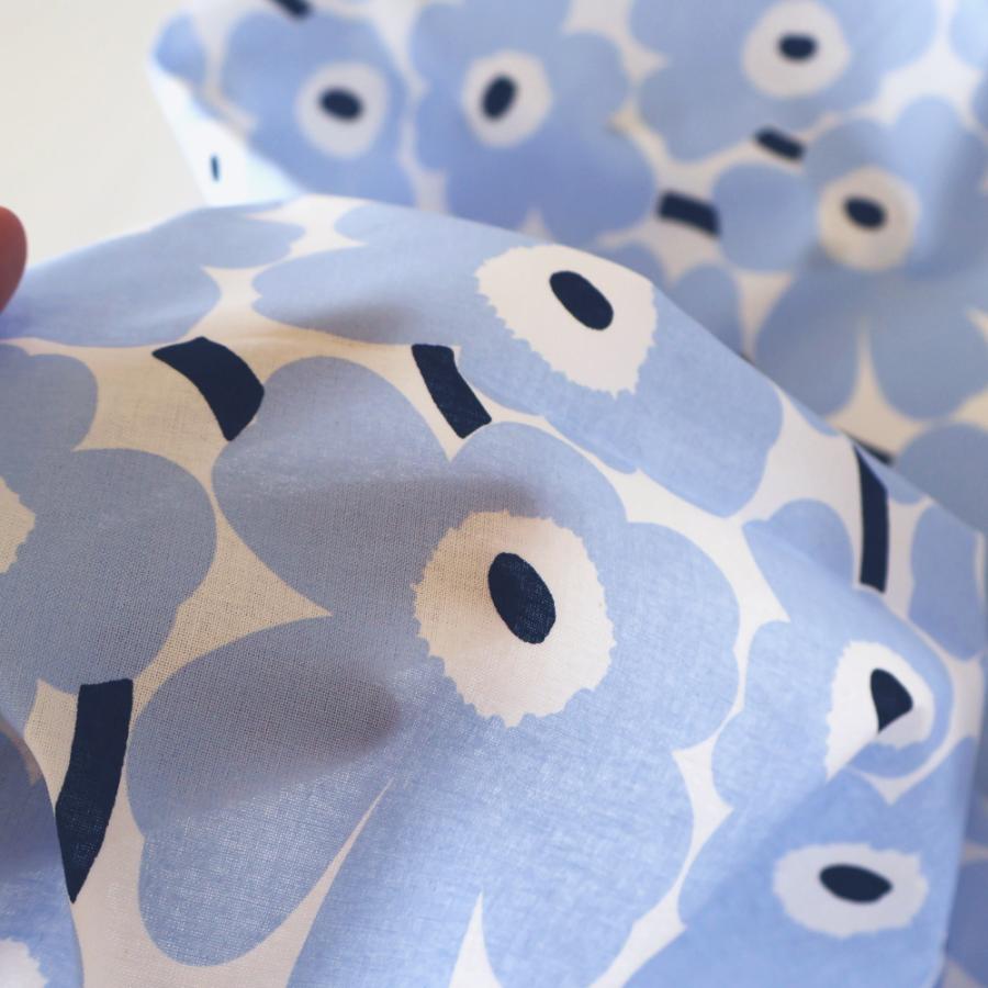 marimekko マリメッコ 生地 ミニウニッコ ライトブルー 水色 青 marimekko マリメッコ 生地 ミニウニッコ ライトブルー 水色 青