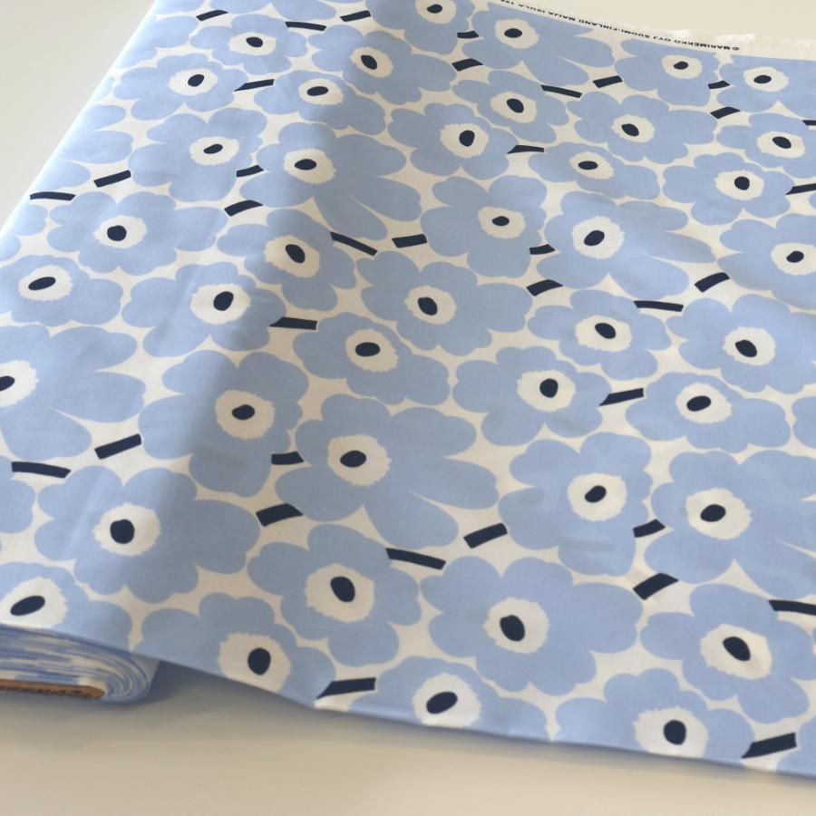 marimekko マリメッコ 生地 ミニウニッコ ライトブルー 水色 青 marimekko マリメッコ 生地 ミニウニッコ ライトブルー 水色 青